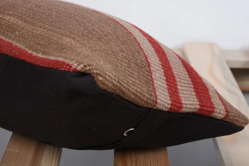 Bolster Throw Pillow Sham, Pillow Case, 8x16 Red Cushion, Gift Pillow, Handwoven Pillow Cover Cushion Cover, Turkish Pillow, Antique Pillows - 7
