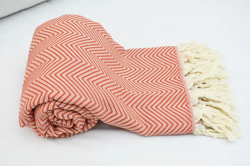 92x80 Cotton Striped Towel, Monogram Blanket, Personalized Gift For Her, Gift For The Home Decor, Boho Throw Blankets, Personalized Blanket - 6