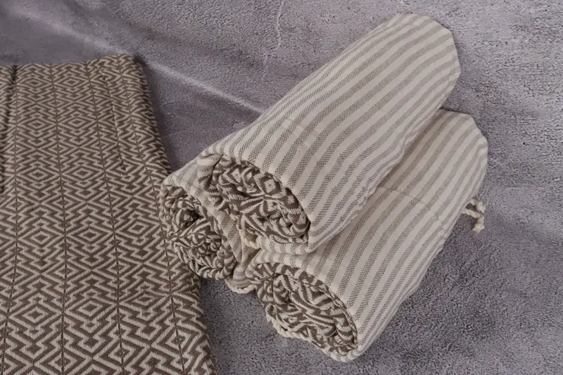 Monogrammed Beach Towel, Cotton towel, 76x38 Cotton Diamond Towel, Spa Towel, Memorial Gift, Best Friend Gift, Lightweight Turkish towel for beach - 8