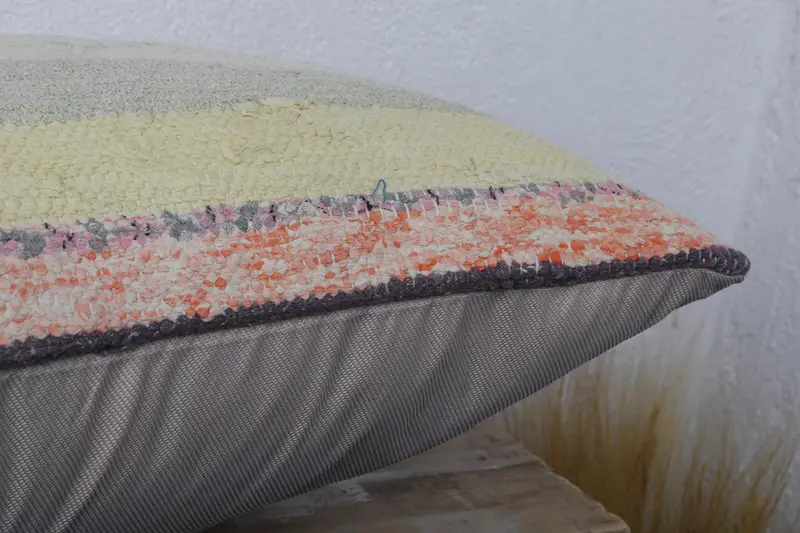 Pillow Sham, 16x24 Beige Pillow, Pillow for Couch, Vintage Pillow, Turkish Pillow, Colorful Cushion Case, Southwestern Cushion Cover - 6