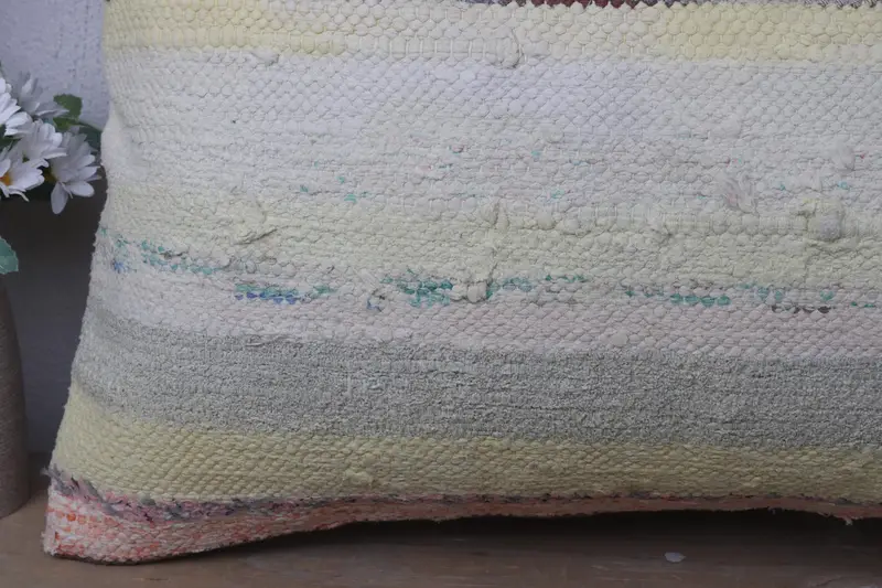 Pillow Sham, 16x24 Beige Pillow, Pillow for Couch, Vintage Pillow, Turkish Pillow, Colorful Cushion Case, Southwestern Cushion Cover - 3