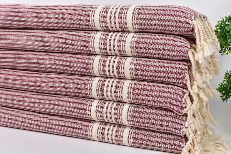 Bridesmaid Gift, Small Bath Towels, Housewarming Gift, Personalized Dish Towel, 40x18 Cotton Striped Towel, Wedding Gift Ideas, Turkish Tea Towel - 3