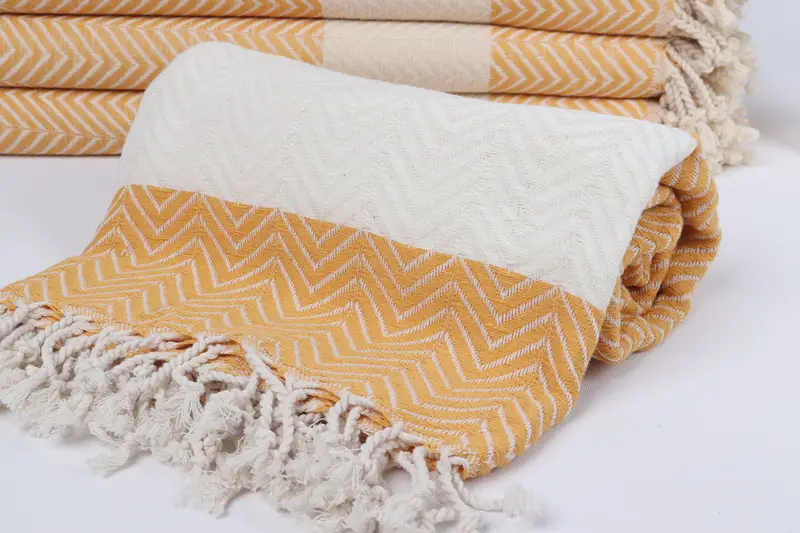 Family Gift, Turkish beach towel, Monogram Beach Towel, Personalized Towel Gift, Hammam towel, 70x40 Cotton Zig zag Towel, Turkish Bath Towel USA - 4