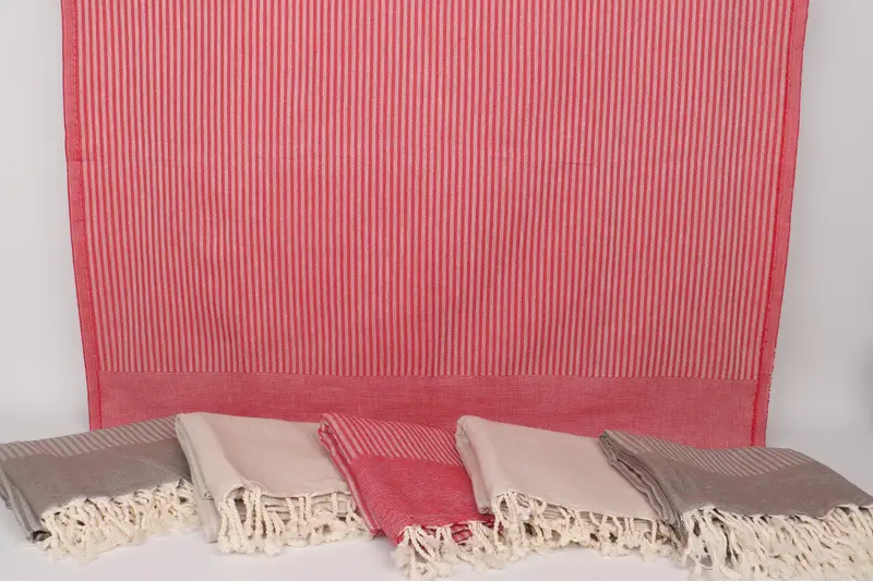 70x40 Cotton Striped Towel, Quick-Dry Beach Towel, Home Decor Towel, Girl Trip Party Favor, Turkish beach towel, Summer Gift, Custom Turkish Towel - 8