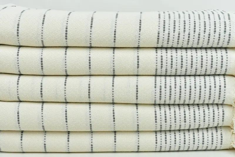 Beach Towel Gift, Engagement Gift, Best Beach Towel, Absorbent towel, 70x38 Cotton Striped Design Towel, Yoga Towel, Valentines Day Gift For Her - 2