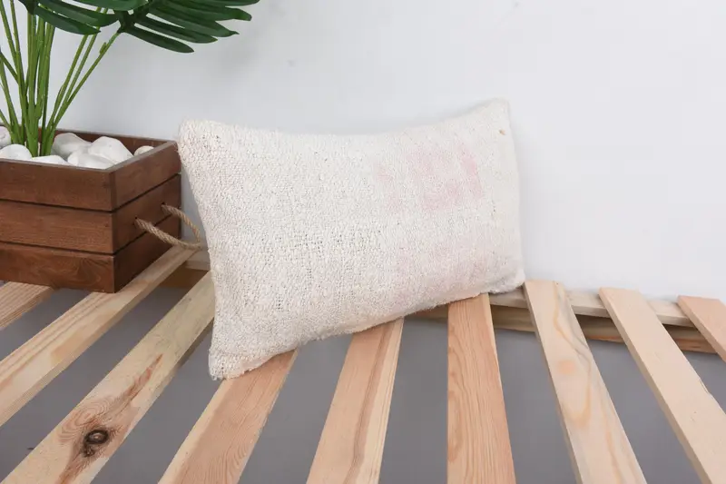 Boho Pillow, Cushion Cover, Christmas Cushion, Pillow for Couch, Custom Pillow Sham, 8x16 Beige Cushion Case, Bolster Throw Pillow, Turkish Pillow - 4