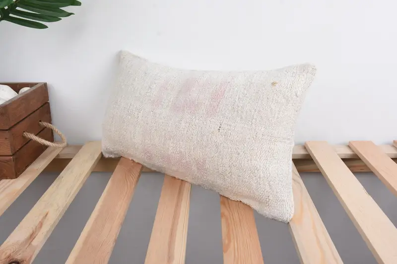 Boho Pillow, Cushion Cover, Christmas Cushion, Pillow for Couch, Custom Pillow Sham, 8x16 Beige Cushion Case, Bolster Throw Pillow, Turkish Pillow - 5