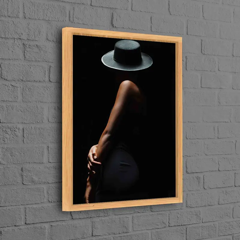 Lienzo impreso con retrato de mujer elegante - Decoración artística del hogar