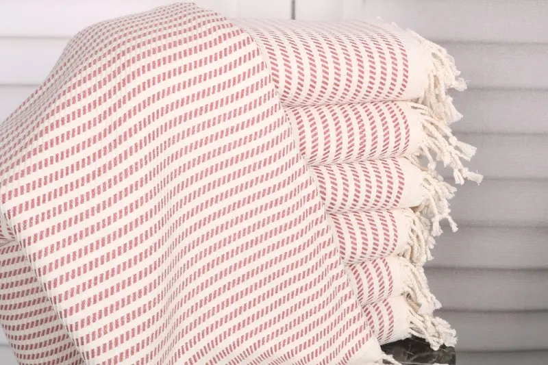 Personalized Beach Towel Monogrammed Turkish Cotton Beige, 40x71 Inches