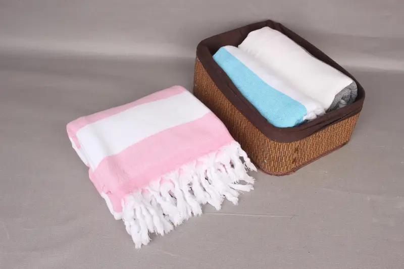 Gift For Her, Organic towel, Monogrammed Turkish Towel, Bachelor Gifts, Gift Boxes Towel, 64x36 Cotton Striped Terry Towel, Turkish Towel Bulk - 7