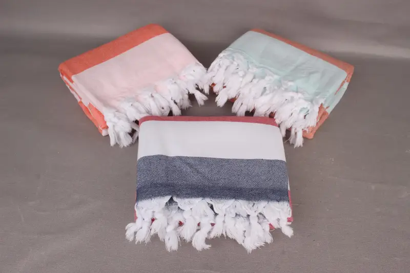 Gift For Her, Organic towel, Monogrammed Turkish Towel, Bachelor Gifts, Gift Boxes Towel, 64x36 Cotton Striped Terry Towel, Turkish Towel Bulk - 5