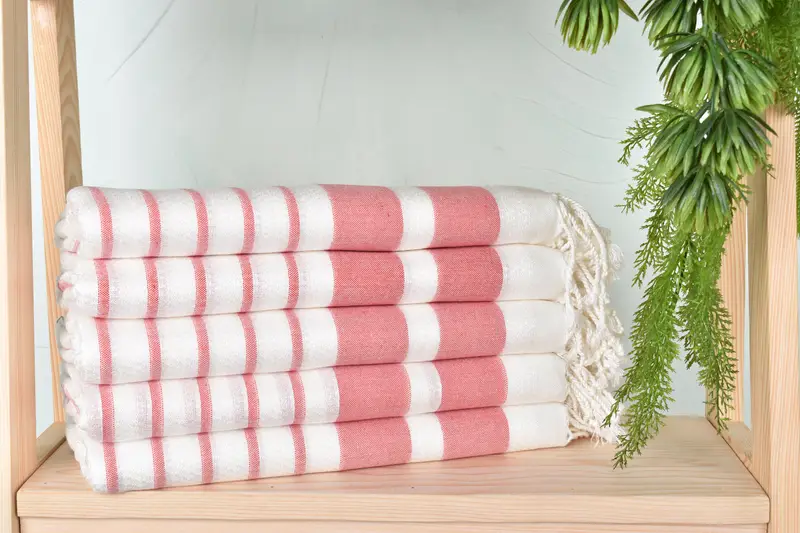 Eco-Friendly Turkish Towel, Housewarming Gift, 70x40 Cotton Striped Towel, Best Friend Gift Ideas, Bridal Shower Gift, Custom Wedding Gift - 2
