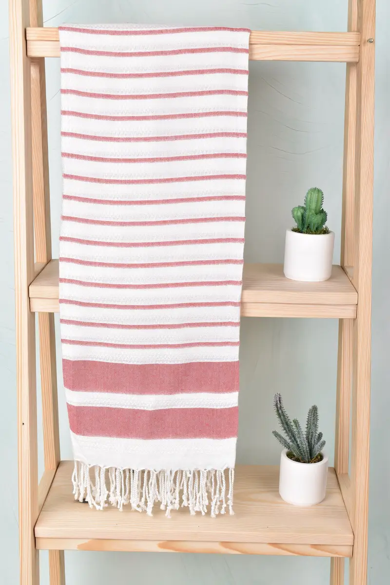 Eco-Friendly Turkish Towel, Housewarming Gift, 70x40 Cotton Striped Towel, Best Friend Gift Ideas, Bridal Shower Gift, Custom Wedding Gift - 8