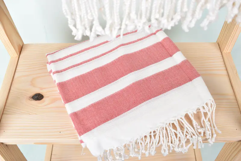 Eco-Friendly Turkish Towel, Housewarming Gift, 70x40 Cotton Striped Towel, Best Friend Gift Ideas, Bridal Shower Gift, Custom Wedding Gift - 5