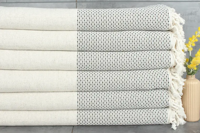 Wedding Hand Made Gift, 96x96 Cotton Polka Dot Towel, Bachelorette Gifts, Boho Throw Blankets, Custom Gift, Custom Shower Curtain, Throw Blanket - 1
