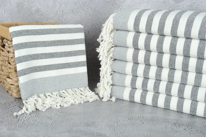 Luxury towel, Soft towel, Embroidery Towel, Memorial Gift, Bridesmaid Towel, Personalized Bridesmaid Gift, 68x40 Cotton Striped Terry Towel - 3