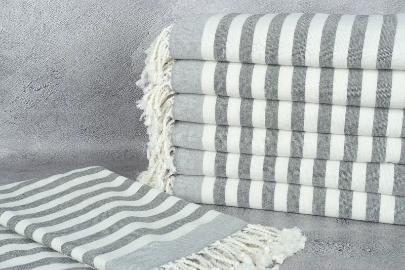 Luxury towel, Soft towel, Embroidery Towel, Memorial Gift, Bridesmaid Towel, Personalized Bridesmaid Gift, 68x40 Cotton Striped Terry Towel - 2