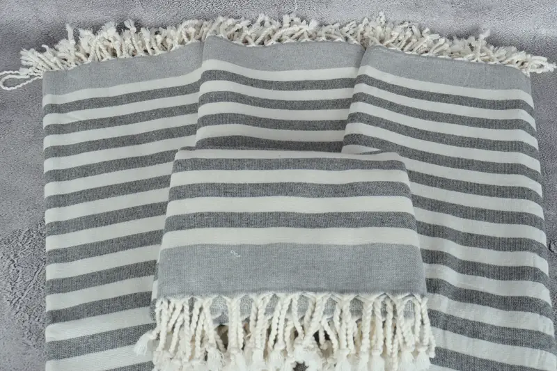 Luxury towel, Soft towel, Embroidery Towel, Memorial Gift, Bridesmaid Towel, Personalized Bridesmaid Gift, 68x40 Cotton Striped Terry Towel - 4