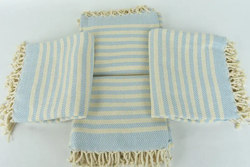 Gift Towel, Summer Gift, Authentic Turkish hammam peshtemal, Bridal Shower Gift, Wedding Gift, 70x40 Cotton Chevron Towel, Bachelorette Towel - 6