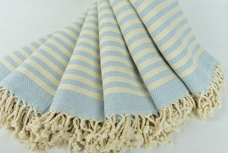 Gift Towel, Summer Gift, Authentic Turkish hammam peshtemal, Bridal Shower Gift, Wedding Gift, 70x40 Cotton Chevron Towel, Bachelorette Towel - 4