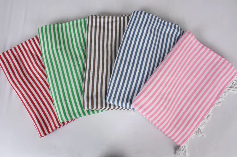 104x76 Cotton Striped Towel, Boyfriend Christmas Gift, Personalized Blanket, Family Gift Basket, Tablecloth, Organic Throw, Woven Throw Blanket - 1