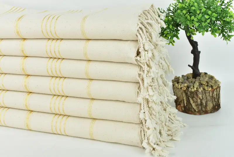Wedding Towel, Absorbent Turkish towel, Gym Towel, Quick-Dry Beach Towel, Personalize Gift, Personalized Towel, 70x40 Cotton Striped Towel - 3