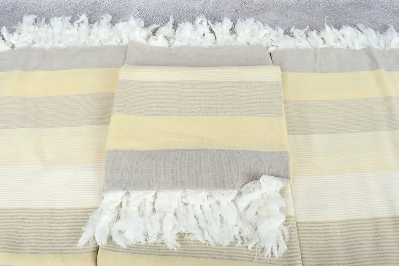 Handmade Gift, Bachelor Gifts, Luxury towel, Spa Gift Towel, Wedding Towel, Wedding Anniversary Gift, 68x40 Cotton Striped Towel, Housewarming Gift - 4
