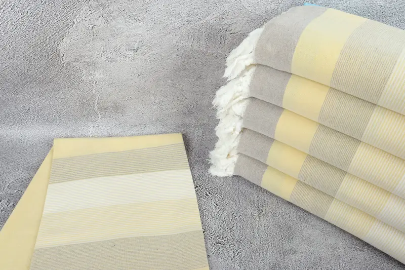 Handmade Gift, Bachelor Gifts, Luxury towel, Spa Gift Towel, Wedding Towel, Wedding Anniversary Gift, 68x40 Cotton Striped Towel, Housewarming Gift - 2