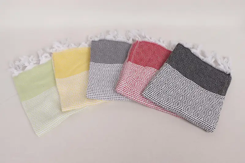 Organic Tea Towel, Wedding Favors, Travel Towel, Best Friend Gift, Kitchen Towel, Wedding Shower Gift, 40x18 Cotton Diamond Towel, Custom Hand Towel - 3
