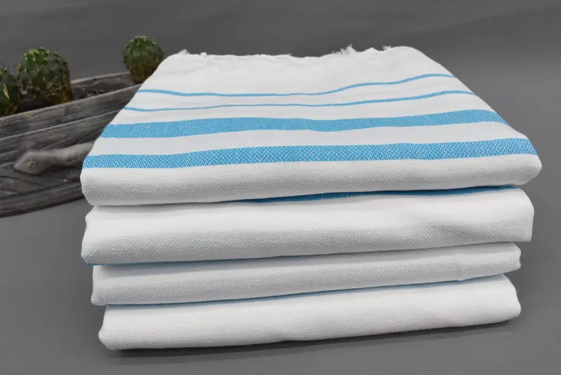 Organic Towel, Organic towel, Organic cotton Turkish peshtemal towel, Bridesmaid Gift, 70x40 Cotton Striped Towel, Travel towel, Birthday Gift - 5