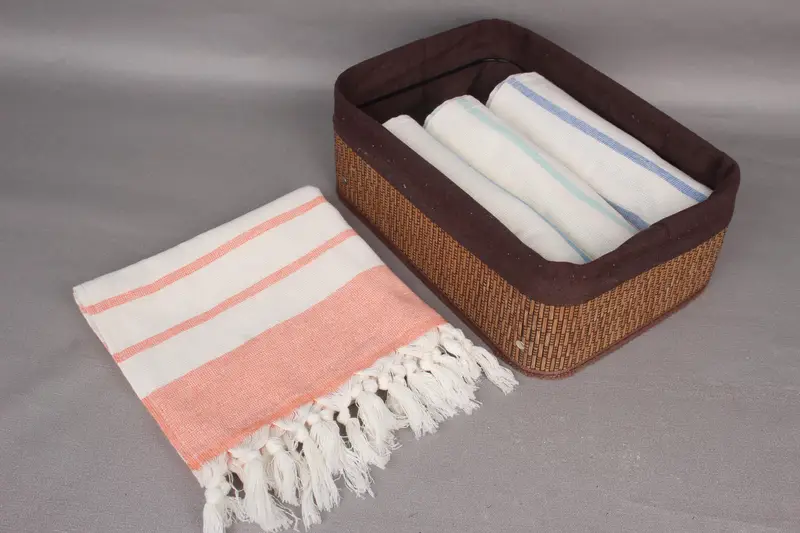 Wedding Favors, Best Wedding Gift, Bridesmaid Gifts, Turkish Towel, Kitchen Towel, Beach Bachelorette Party Decorations, 36x18 Cotton Striped Towel - 7