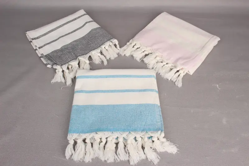 Wedding Favors, Best Wedding Gift, Bridesmaid Gifts, Turkish Towel, Kitchen Towel, Beach Bachelorette Party Decorations, 36x18 Cotton Striped Towel - 4