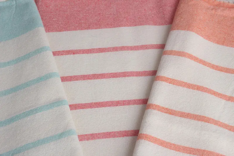 Wedding Favors, Best Wedding Gift, Bridesmaid Gifts, Turkish Towel, Kitchen Towel, Beach Bachelorette Party Decorations, 36x18 Cotton Striped Towel - 3