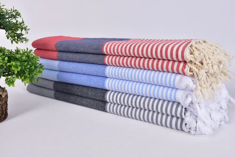 Monogrammed Turkish Towel, Bachelor Bachelorette Party Favors, Custom Wedding Gifts, Absorbent towel, 70x40 Cotton Striped Towel, Spa Gift - 3