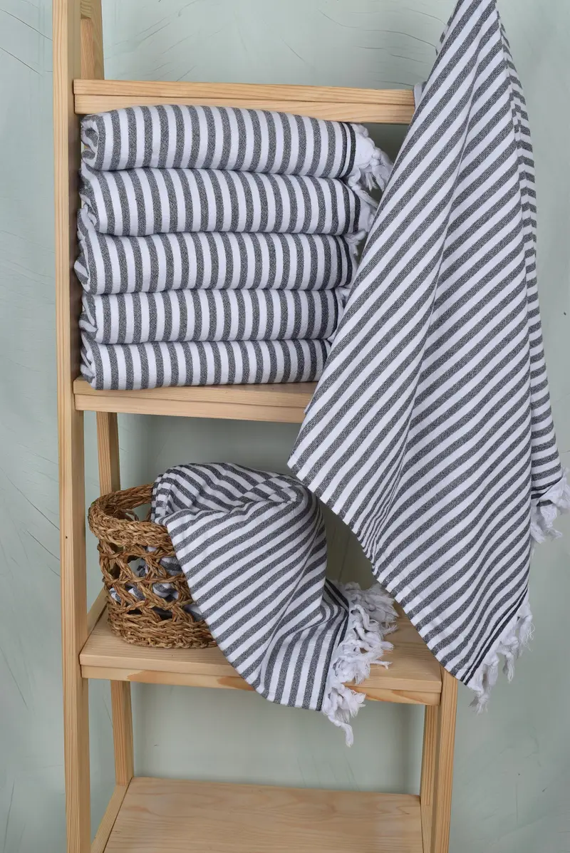 Personalized Beach Towel, Beach Towel Gift, 70x36 Cotton Terry Striped Towel, Bridesmaid Towel, Personalized Gifts, Personalized Gift For Her - 3