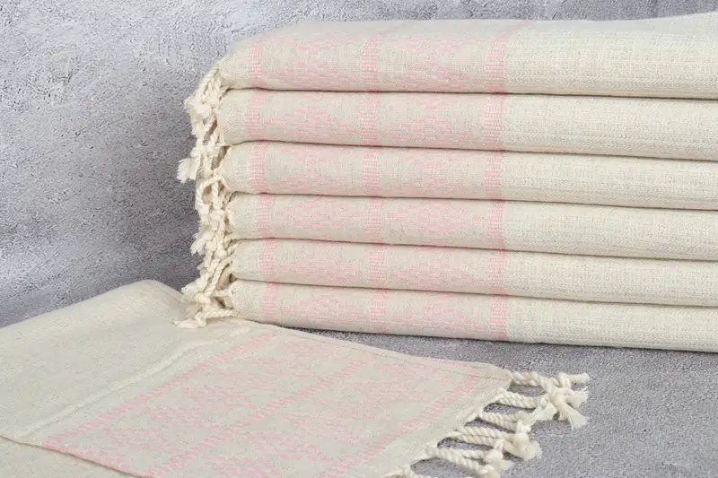 40x20 Linen Kilim Design Towel, Turkish Tea Towel, Gift For Her, Bridesmaid Towel, Wedding Favors, Spa Towel, Family Gift, Monogram Kitchen Towel - 2