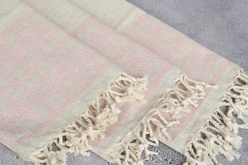 40x20 Linen Kilim Design Towel, Turkish Tea Towel, Gift For Her, Bridesmaid Towel, Wedding Favors, Spa Towel, Family Gift, Monogram Kitchen Towel - 5