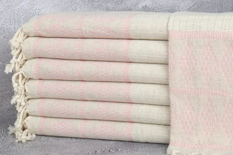 40x20 Linen Kilim Design Towel, Turkish Tea Towel, Gift For Her, Bridesmaid Towel, Wedding Favors, Spa Towel, Family Gift, Monogram Kitchen Towel - 1