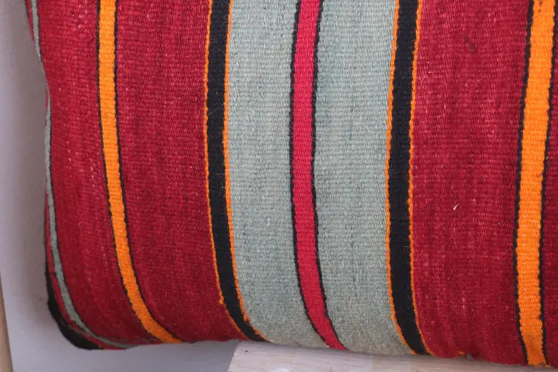 Boho Pillow, Pet Pillow Sham, Nautical Throw Cushion Case, Pillow Cover, Pillow for Sofa, Home Decor Pillow, 16x48 Red Pillow Sham, Car Pillow Case - 3