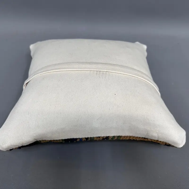 Vintage Kilim Pillow, Pillow for Couch, Vintage Kilim Throw Pillow, Vintage Throw Cushion Case, 12x12 Blue Cushion, Pillow Case, Indoor Pillow - 7