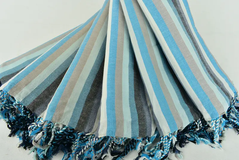 Handmade Gift, Personalize Gift, Gift For Him, Bath towel, Best Friend Wedding Gift, Turkish bath towel for spa, 70x36 Cotton Striped Towel - 4