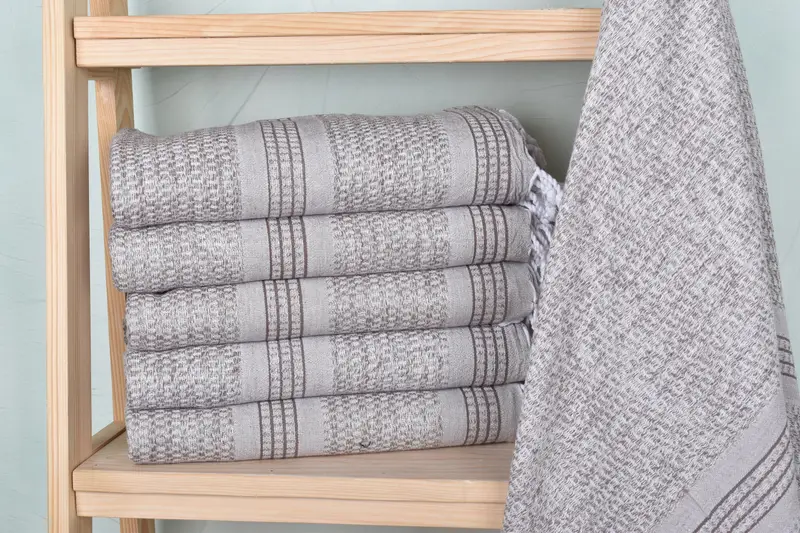 Lightweight Turkish towel, 70x36 Linen Striped Towel, Custom Towel, Summer Towel, Quick-drying cotton Turkish beach towel, Turkish towel, Spa Gift - 1
