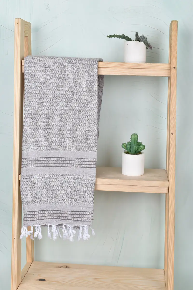 Lightweight Turkish towel, 70x36 Linen Striped Towel, Custom Towel, Summer Towel, Quick-drying cotton Turkish beach towel, Turkish towel, Spa Gift - 8