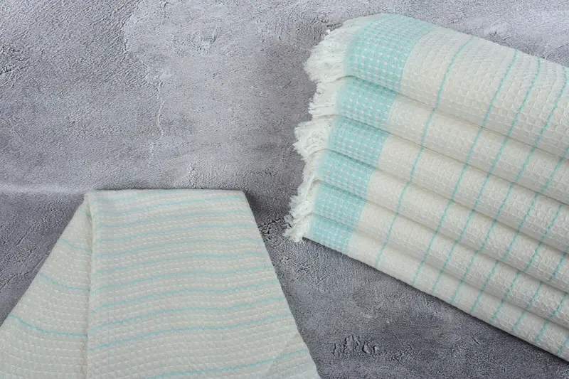 Valentines Day Gift Idea, Personalized Bridesmaid Gift, Personalized Turkish Towel, Thin towel, 70x40 Cotton Waffle Towel, Summer Gift Ideas - 2