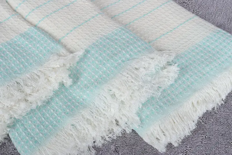 Valentines Day Gift Idea, Personalized Bridesmaid Gift, Personalized Turkish Towel, Thin towel, 70x40 Cotton Waffle Towel, Summer Gift Ideas - 5