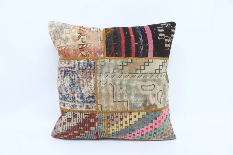 28x28 Blue Cushion, Outdoor Patio Pillow, Boho Pillow Sham Cover, Pillow for Sofa, Natural Pillow Case, Home Decor Pillow, Cushion Cover - 1