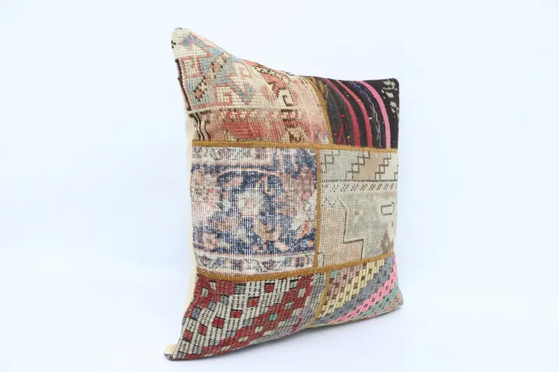 28x28 Blue Cushion, Outdoor Patio Pillow, Boho Pillow Sham Cover, Pillow for Sofa, Natural Pillow Case, Home Decor Pillow, Cushion Cover - 3