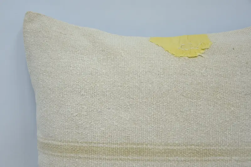Kilim Cushion Sham, Office Chair Pillow Case, Handmade Kilim Cushion, Antique Pillows, Pattern Throw Pillow Cover, Pillow Cover, 24x24 Beige Cushion - 2