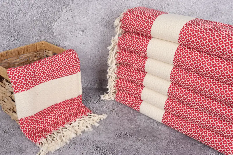 Personalized Turkish Beach Towel, Custom Gift, Absorbent towel, Travel Towel, Gift Boxes Towel, 70x40 Cotton Geometric Towel, Bridesmaid Gift - 3
