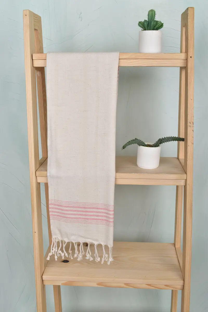 36x18 Linen Striped Towel, Gift Towel, Bathroom Towels, Best Wedding Gift, Personalized Gift, Custom Hand Towel, Personalized Home Gift Wedding - 8
